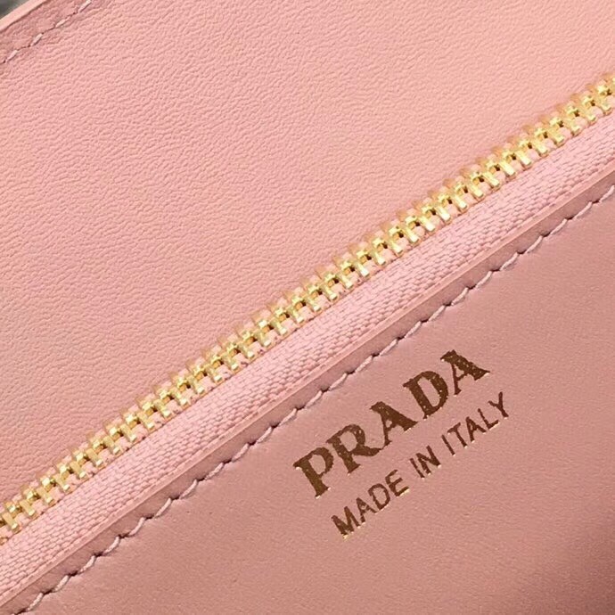 Pra*a monochrome bag in nude saffiano leather