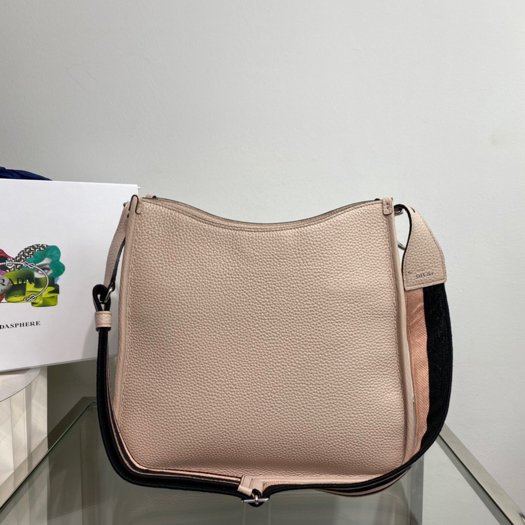 Pra*a hobo bag in sand grained leather