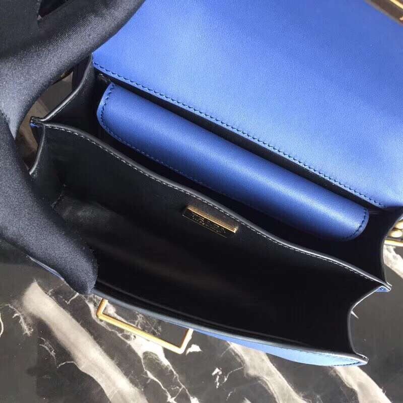 Pra*a cahier shoulder bag in blue/black leather