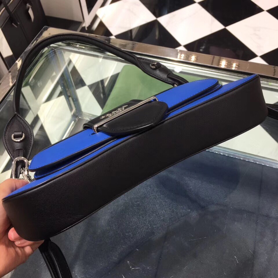 Pra*a sidonie shoulder bag in blue/black leather