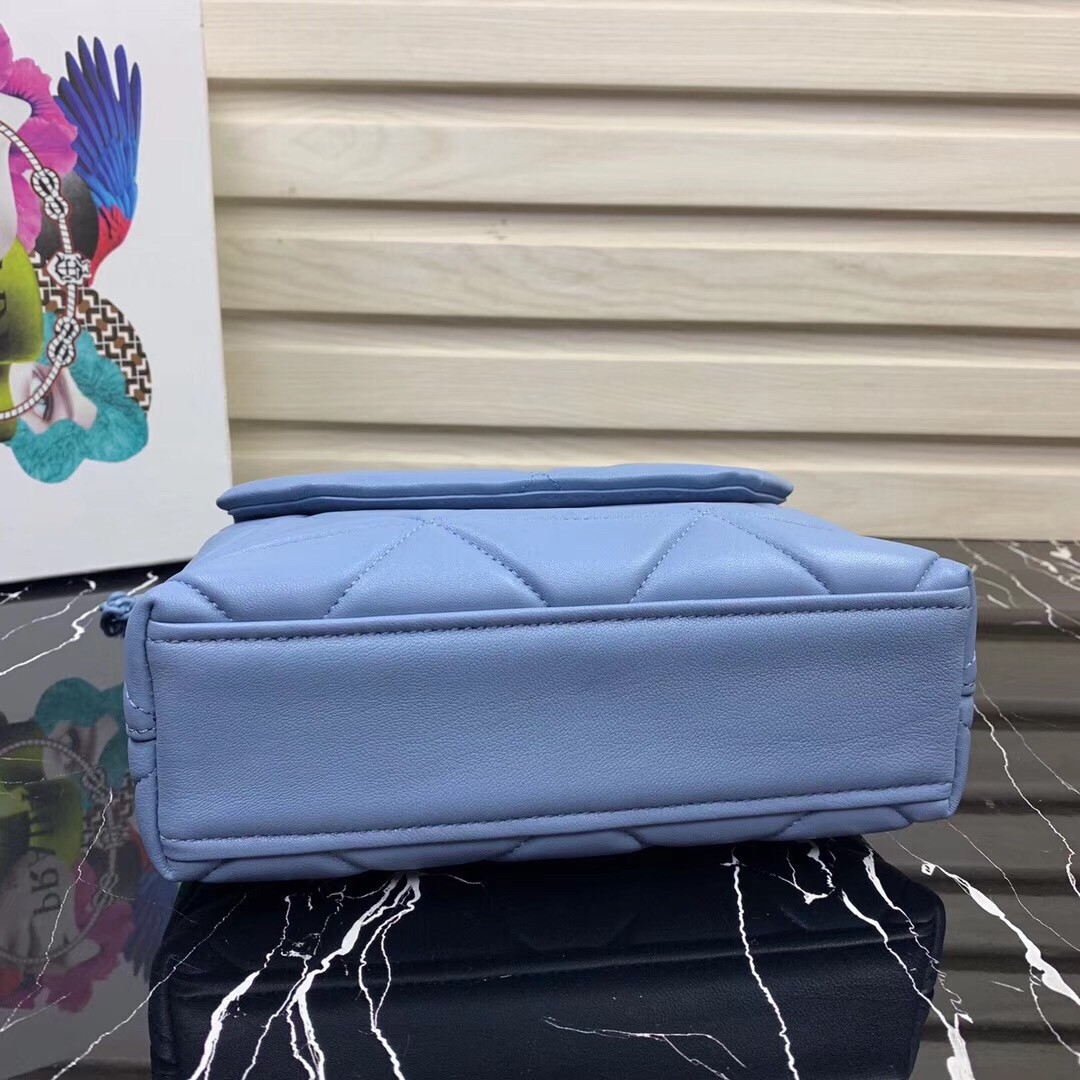 Pra*a spectrum small bag in sky blue nappa leather