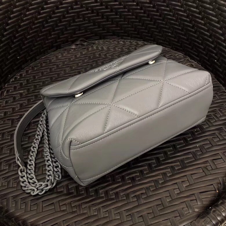 Pra*a spectrum small bag in grey nappa leather