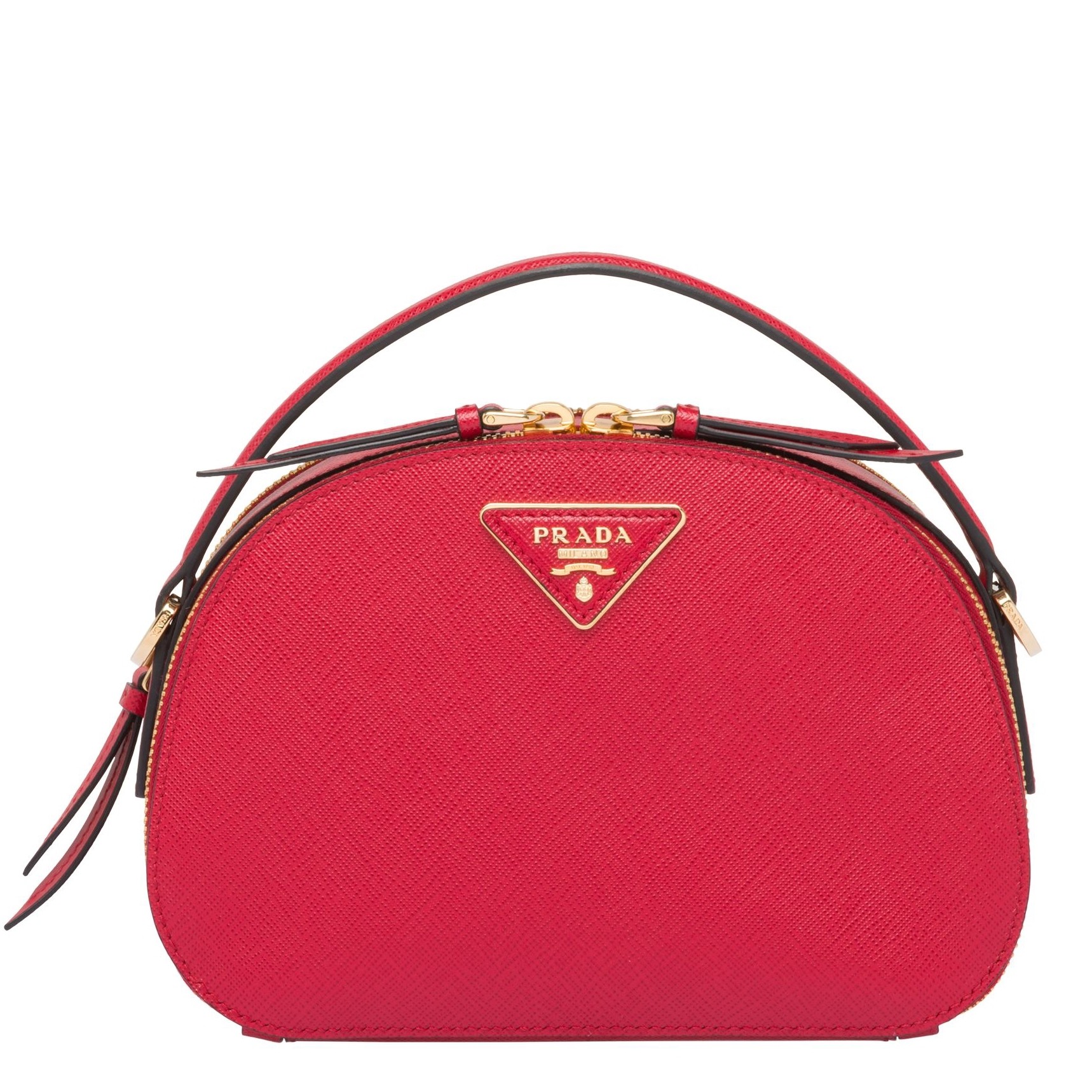 Pra*a odette red saffiano leather bag