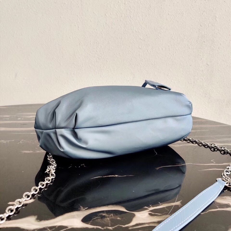 Pra*a blue nylon re-edition 2006 hobo bag