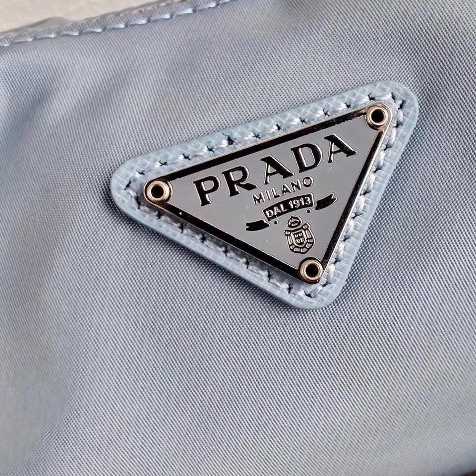 Pra*a blue nylon re-edition 2006 hobo bag