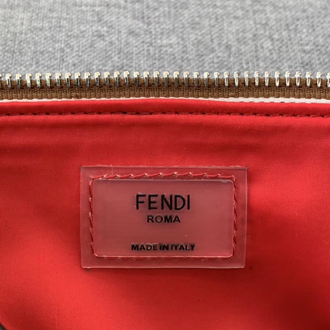 F**di belt bag in fabric with pequin striped motif