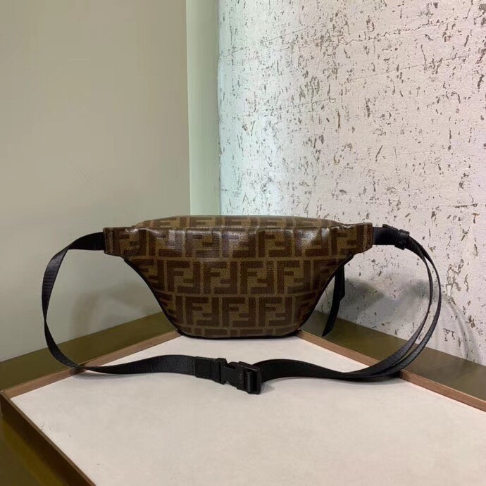 F**di belt bag in glazed fabric with ff motif
