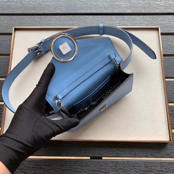 F**di blue kan i f belt bag with ff motif