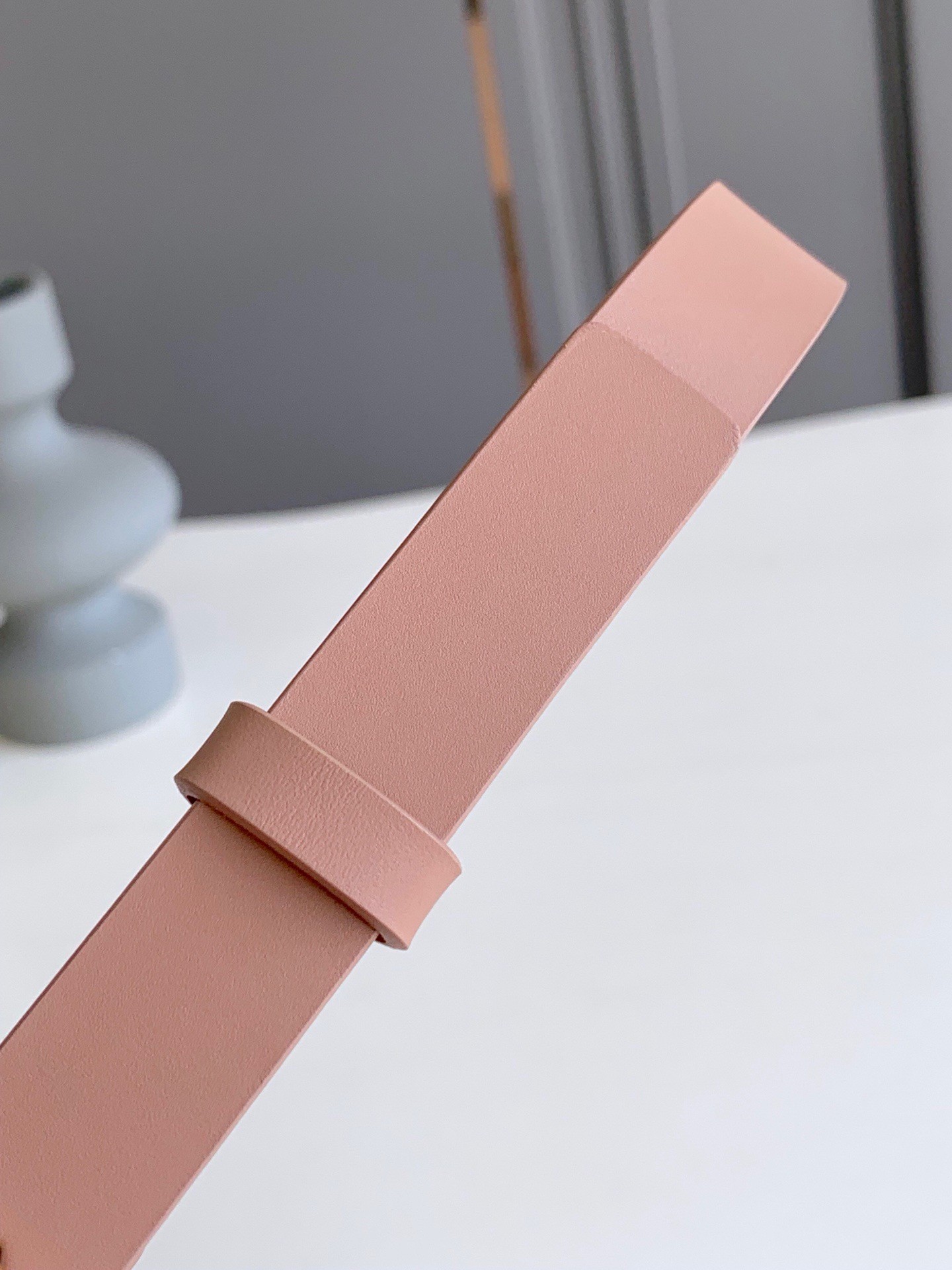 D*or saddle 20mm belt in nude calfskin