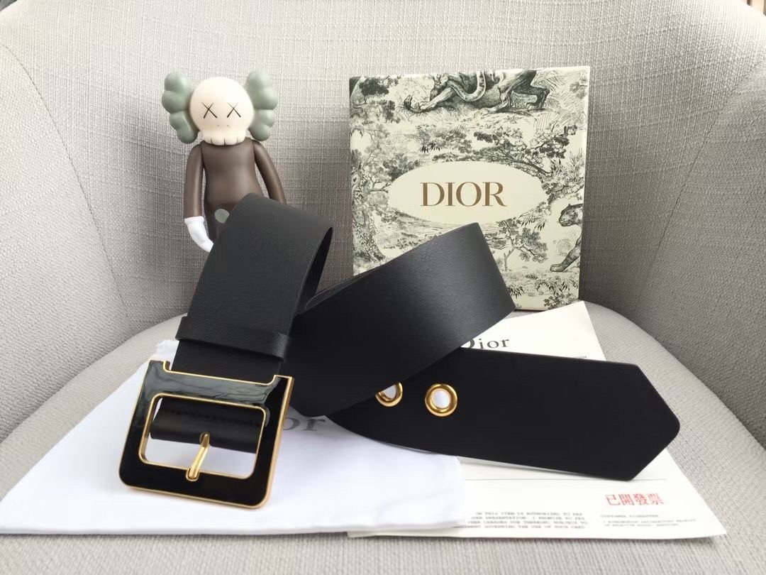D*or D*orquake 55mm belt in black smooth calfskin