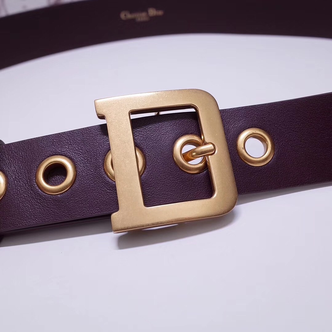 D*or D*orquake 35mm belt in bordeaux calfskin