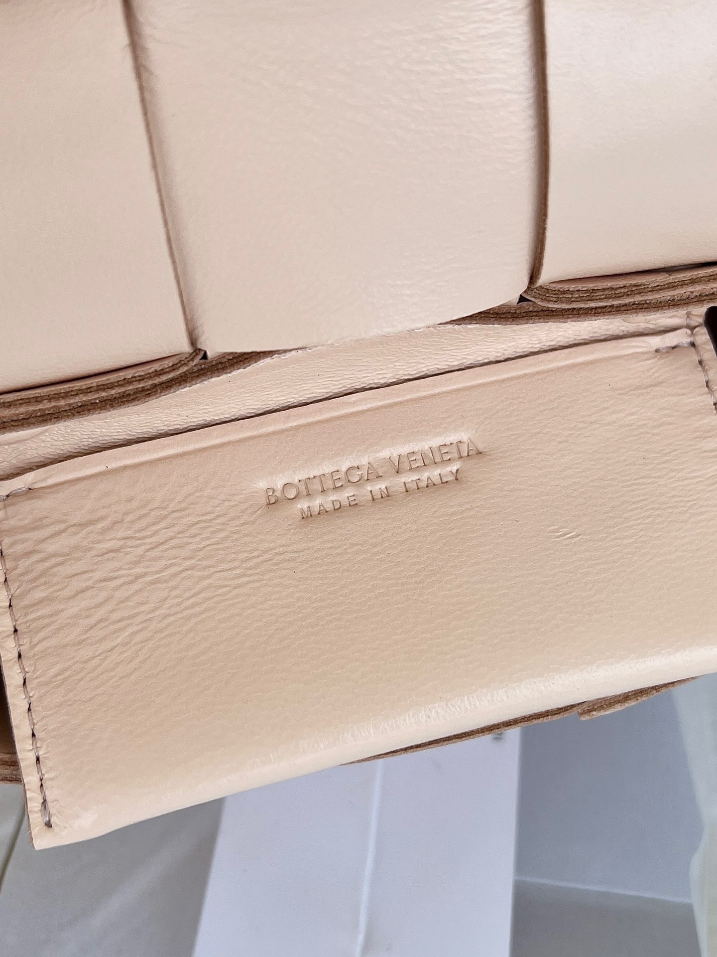 bo*te*ga Ve*ne*ta candy cassette bag in melon washed lambskin