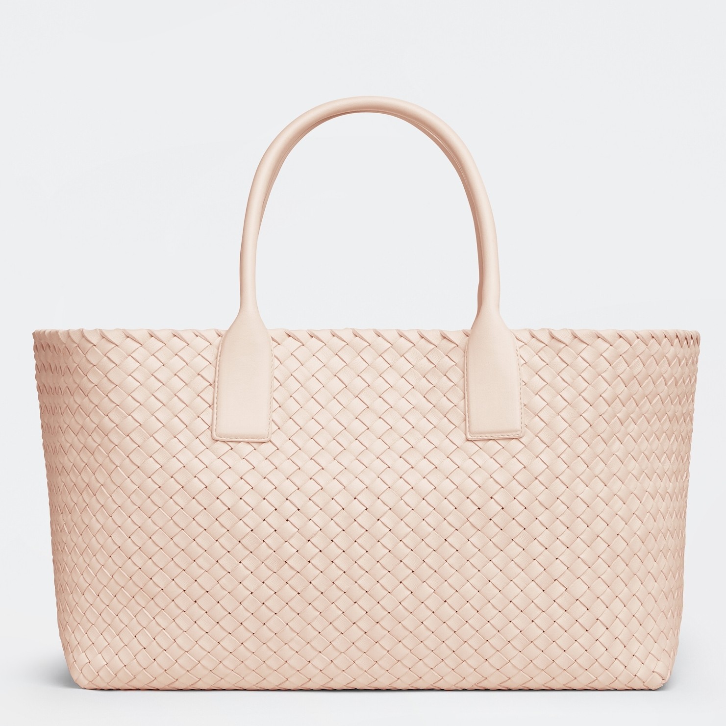 bo*te*ga Ve*ne*ta cabat medium bag in melon intrecciato lambskin