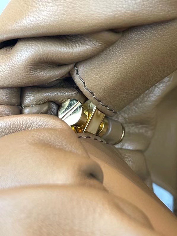 bo*te*ga Ve*ne*ta the chain pouch bag in teak calfskin