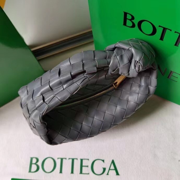 bo*te*ga Ve*ne*ta mini bv jodie bag in thunder woven leather