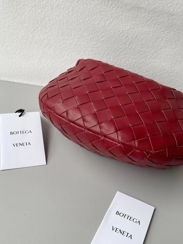 bo*te*ga Ve*ne*ta bv jodie mini bag in dark red intrecciato lambskin