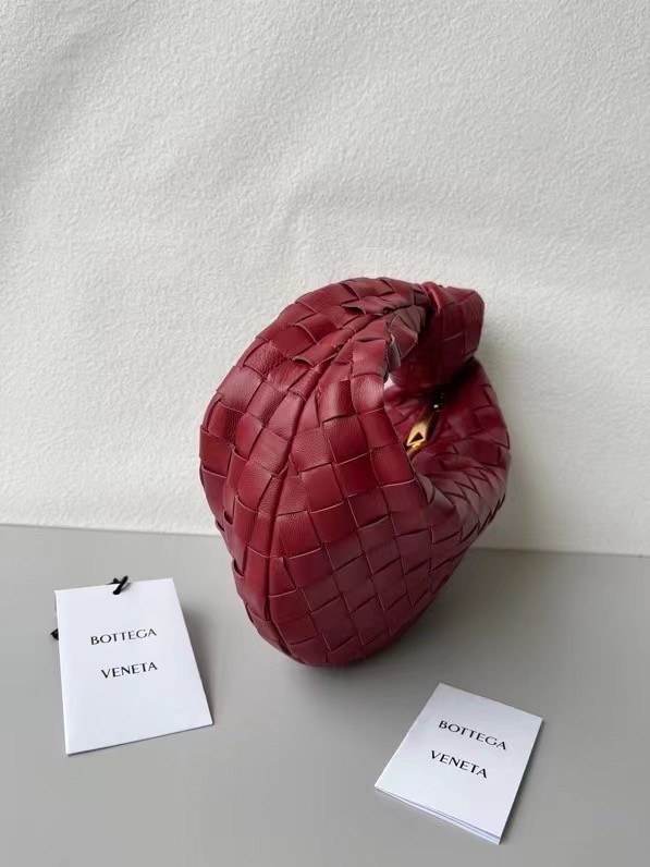 bo*te*ga Ve*ne*ta bv jodie mini bag in dark red intrecciato lambskin