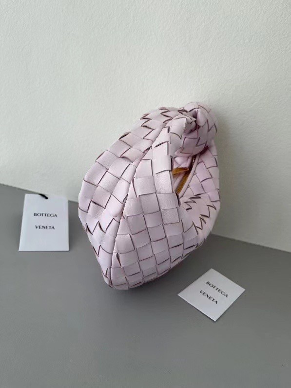 bo*te*ga Ve*ne*ta bv jodie mini bag in light pink intrecciato lambskin