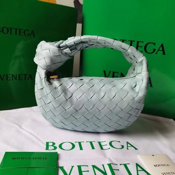 bo*te*ga Ve*ne*ta bv jodie mini bag in teal washed intrecciato lambskin