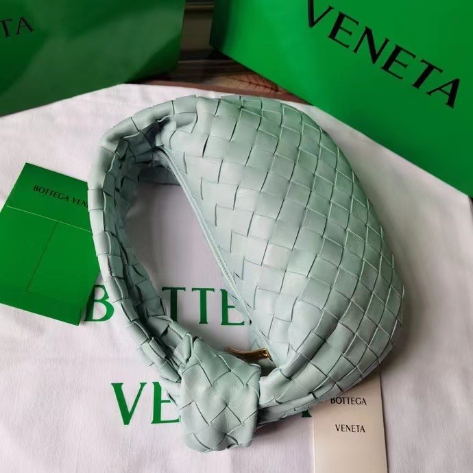 bo*te*ga Ve*ne*ta bv jodie mini bag in teal washed intrecciato lambskin