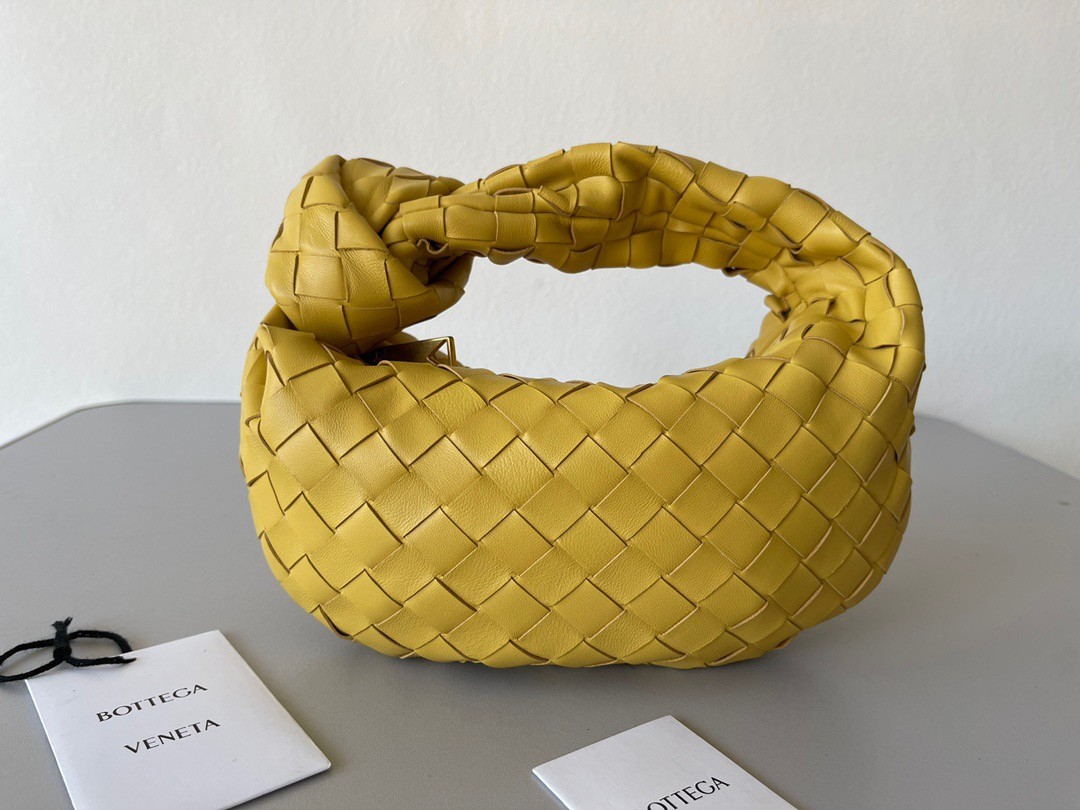 bo*te*ga Ve*ne*ta bv jodie mini bag in yellow intrecciato lambskin