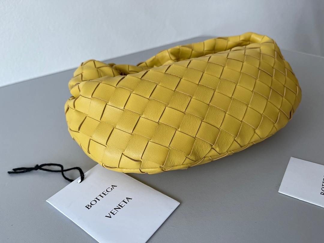 bo*te*ga Ve*ne*ta bv jodie mini bag in yellow intrecciato lambskin