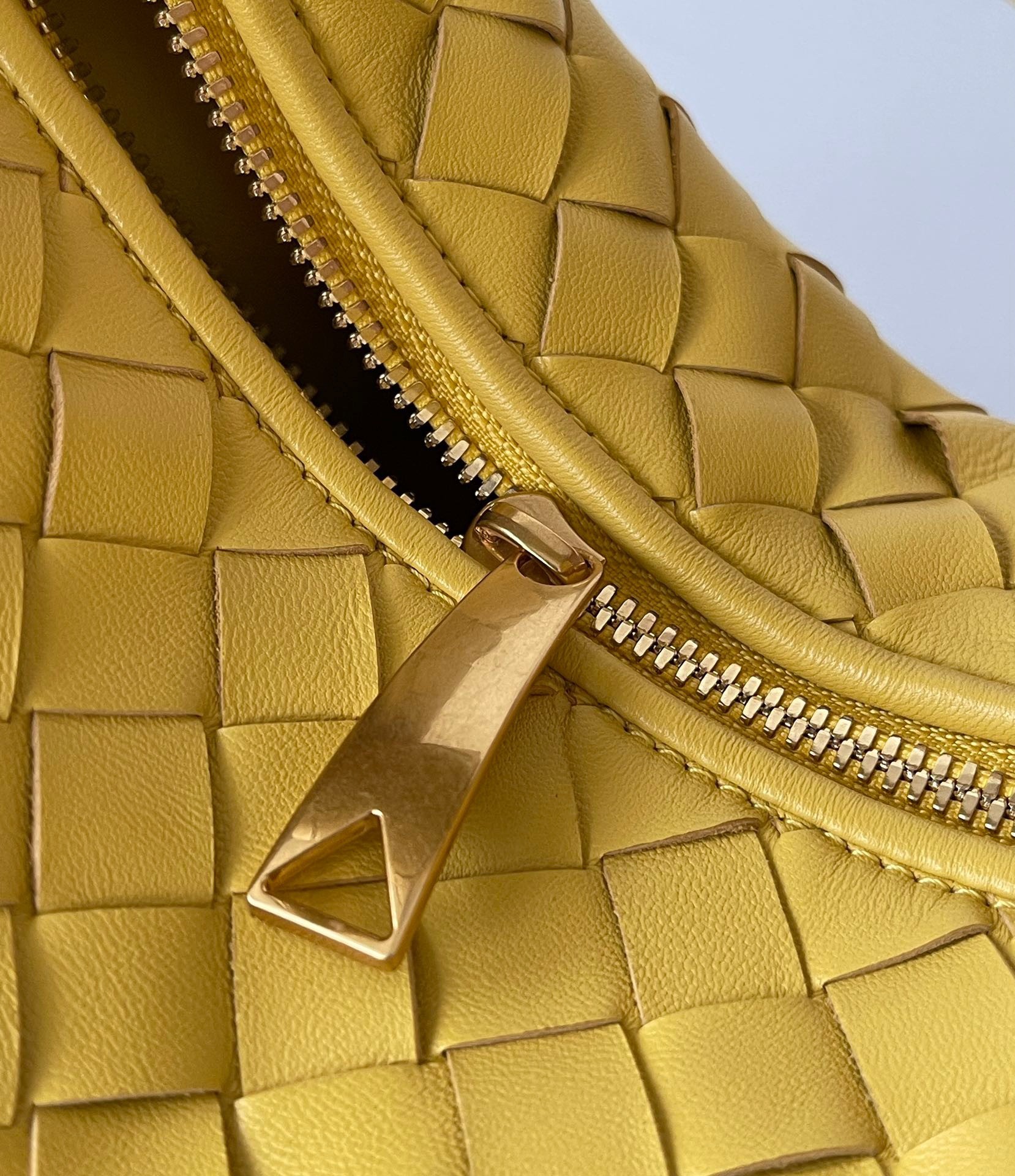 bo*te*ga Ve*ne*ta bv jodie mini bag in yellow intrecciato lambskin