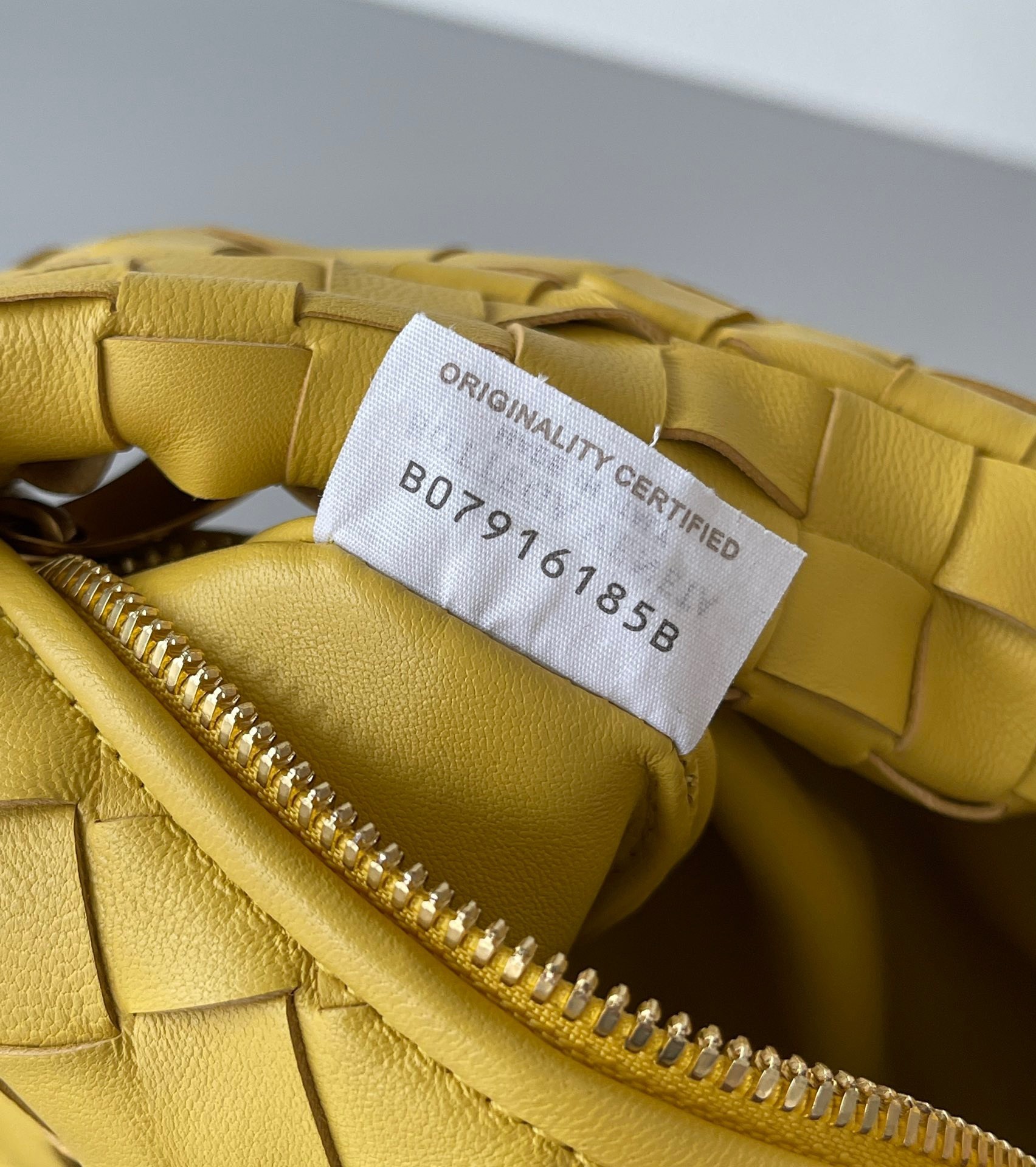 bo*te*ga Ve*ne*ta bv jodie mini bag in yellow intrecciato lambskin
