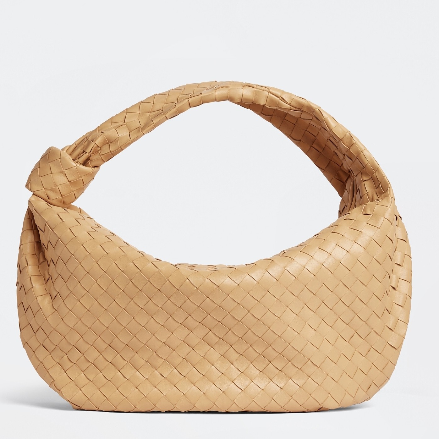 bo*te*ga Ve*ne*ta bv jodie small bag in beige intrecciato leather