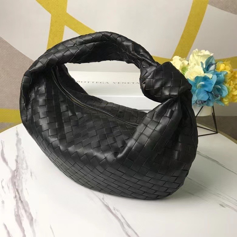 bo*te*ga Ve*ne*ta bv jodie small bag in black intrecciato leather