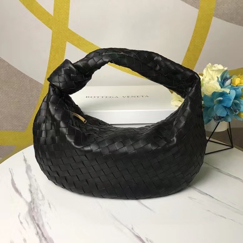 bo*te*ga Ve*ne*ta bv jodie small bag in black intrecciato leather
