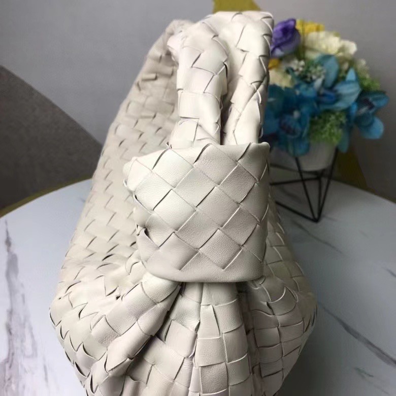 bo*te*ga Ve*ne*ta bv jodie small bag in white intrecciato leather