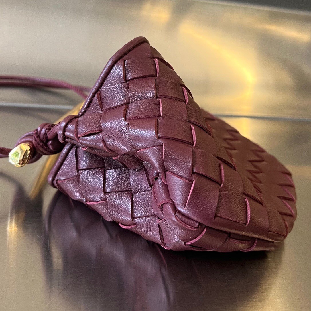 bo*te*ga Ve*ne*ta sardine mini bag in barolo intrecciato lambskin