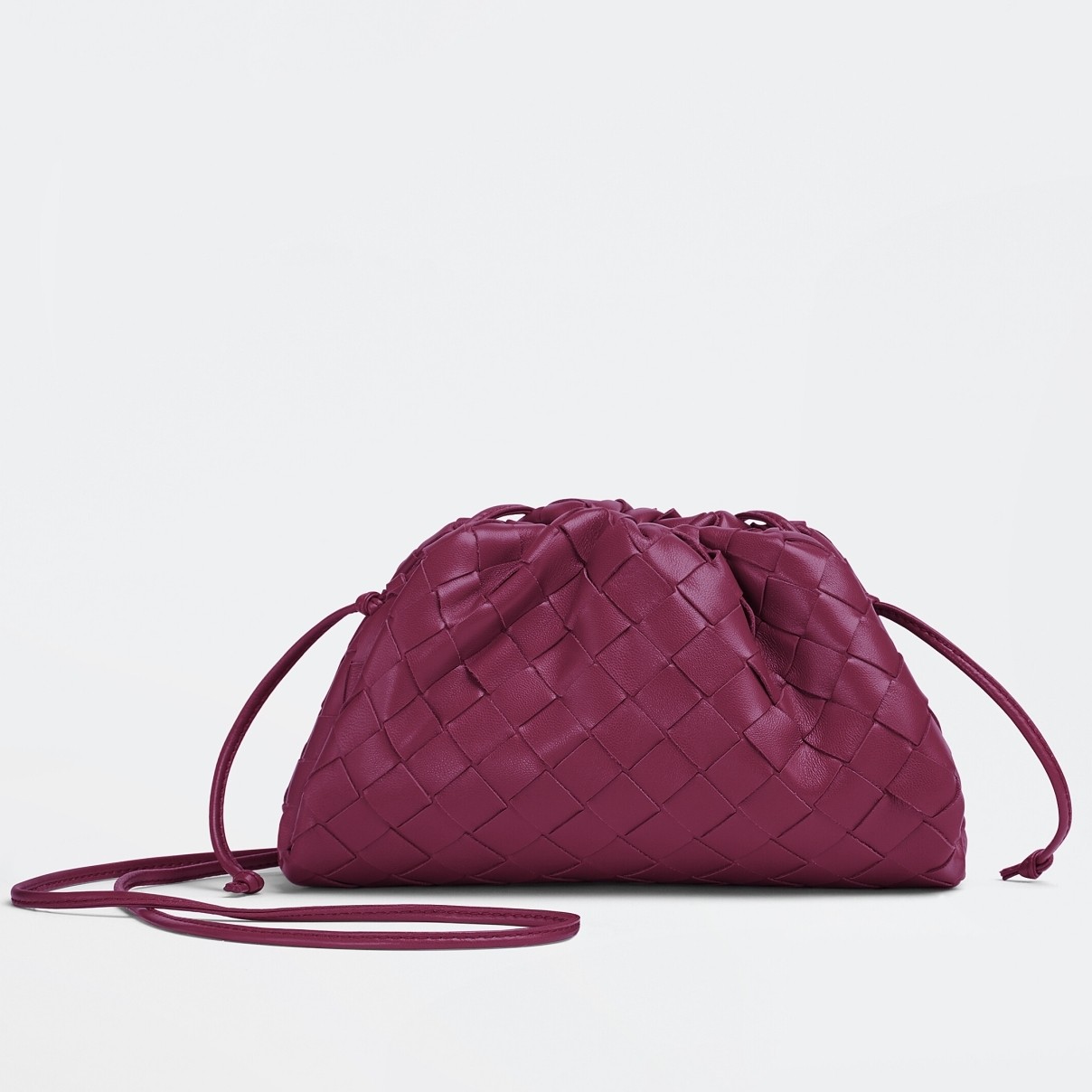 bo*te*ga Ve*ne*ta mini pouch in cinnabar intrecciato lambskin