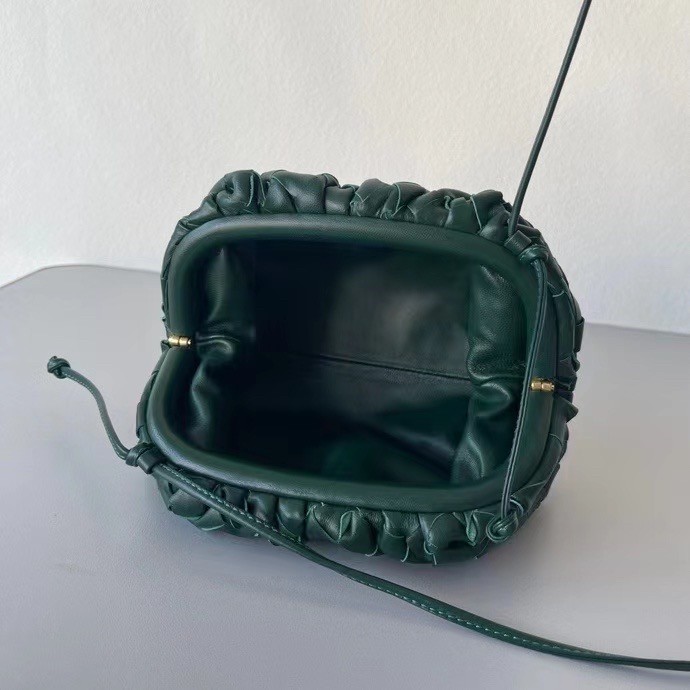 bo*te*ga Ve*ne*ta mini pouch in raintree intrecciato lambskin
