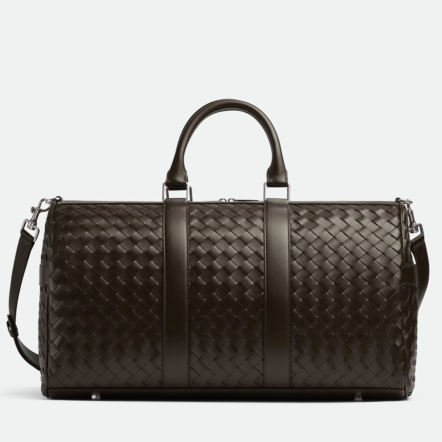 bo*te*ga Ve*ne*ta medium duffle bag in fondant intrecciato calfskin
