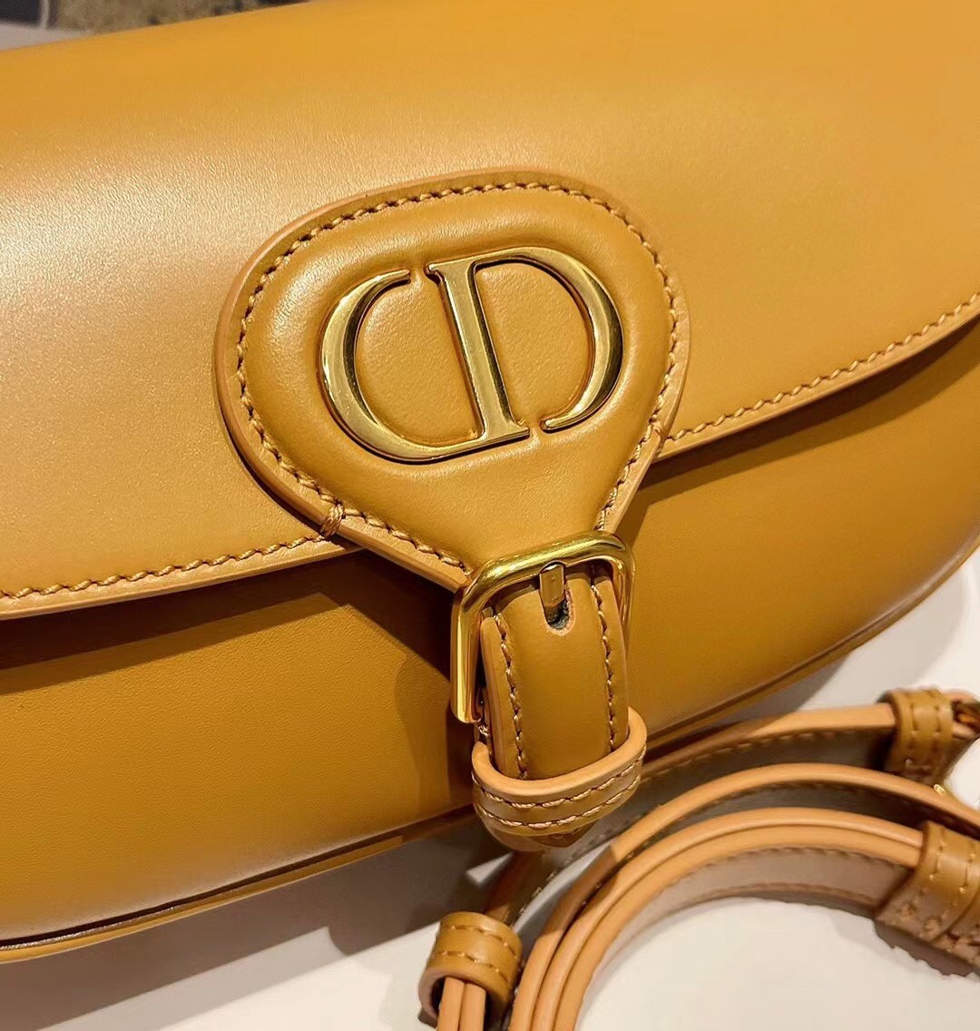 D*or bobby east-west bag in amber box calfski