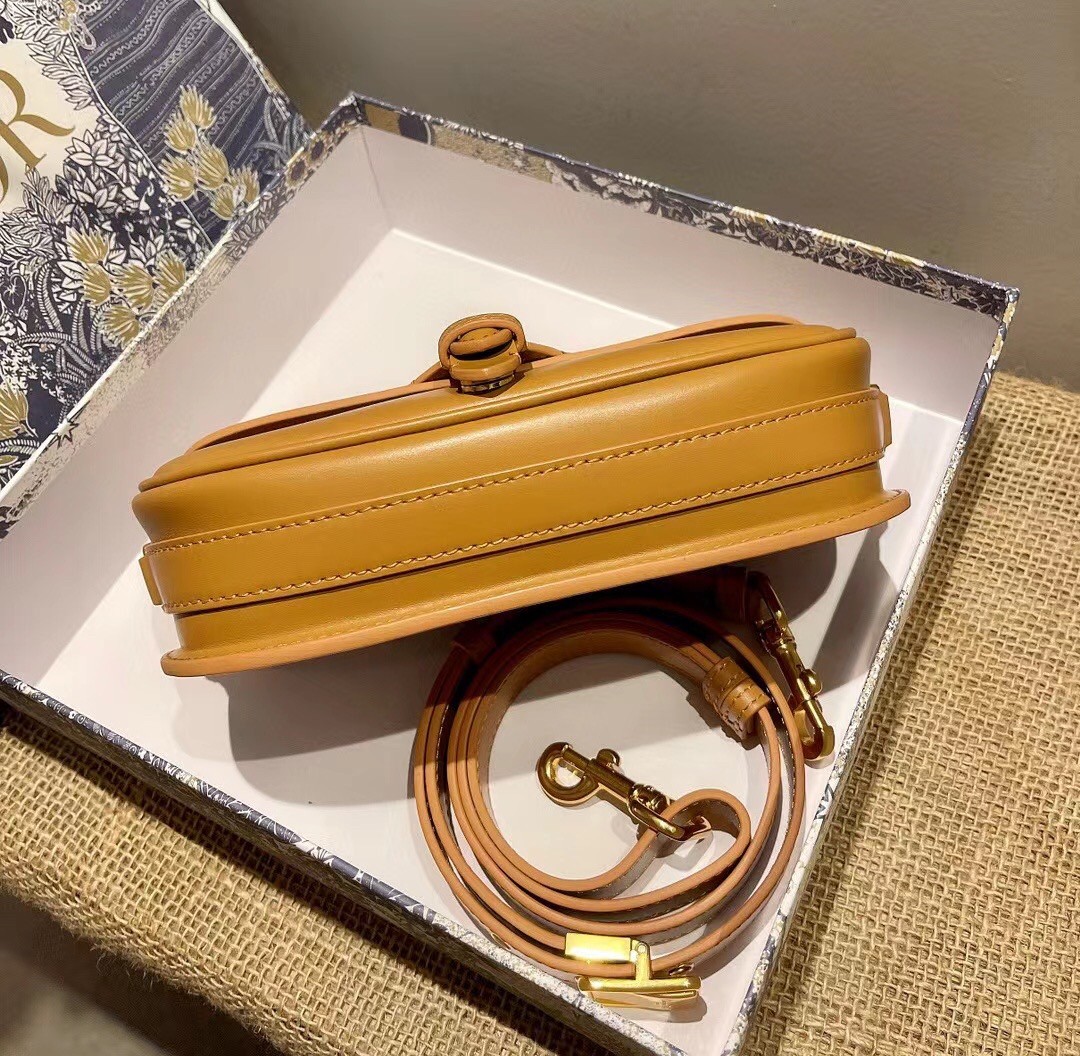 D*or bobby east-west bag in amber box calfski