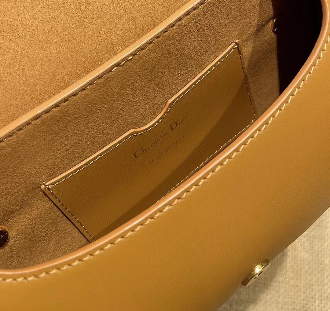 D*or bobby east-west bag in amber box calfski