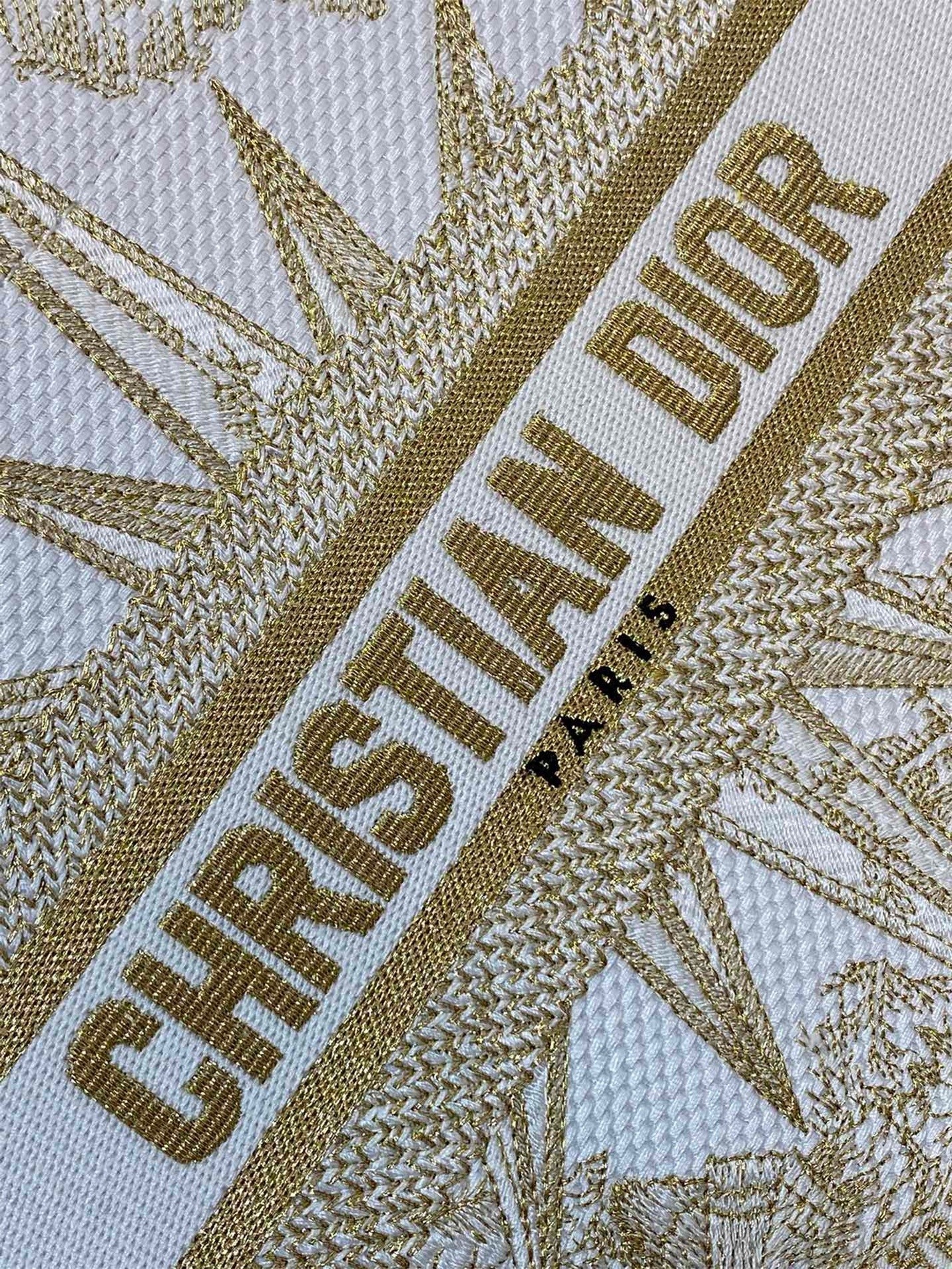 D*or small book tote bag in gold rêve d