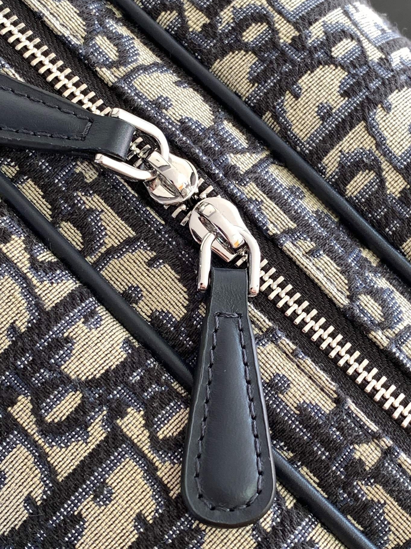 D*or changing bag in blue D*or oblique canvas