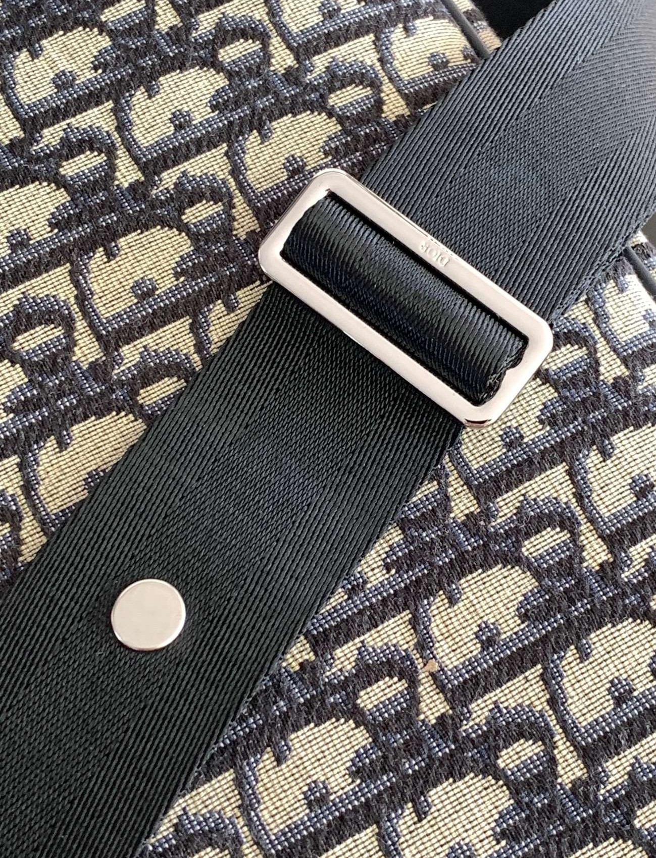 D*or changing bag in blue D*or oblique canvas