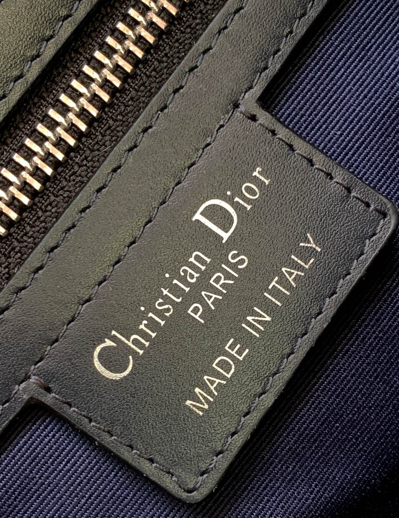 D*or changing bag in blue D*or oblique canvas