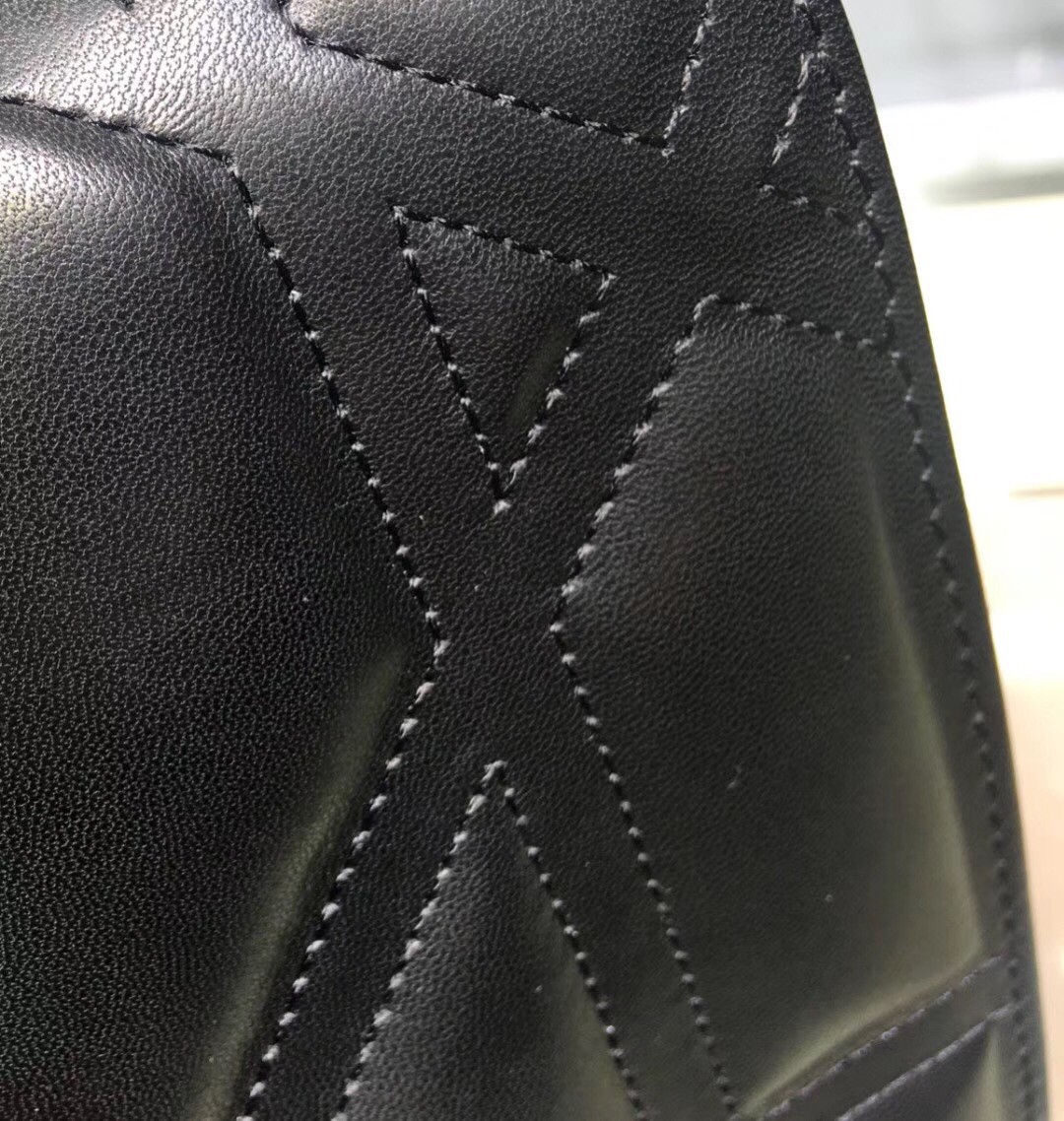 D*or black D*orama lambskin bag with large cannage motif
