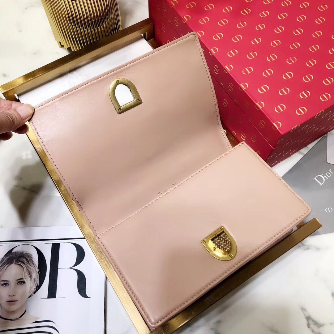 D*or D*orama bag in poudre studded lambskin