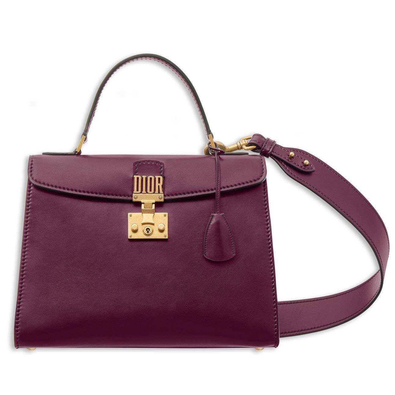 D*or D*oraddict tote bag in bordeaux calfskin