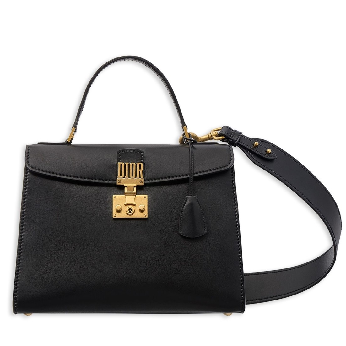 D*or D*oraddict tote bag in black calfskin