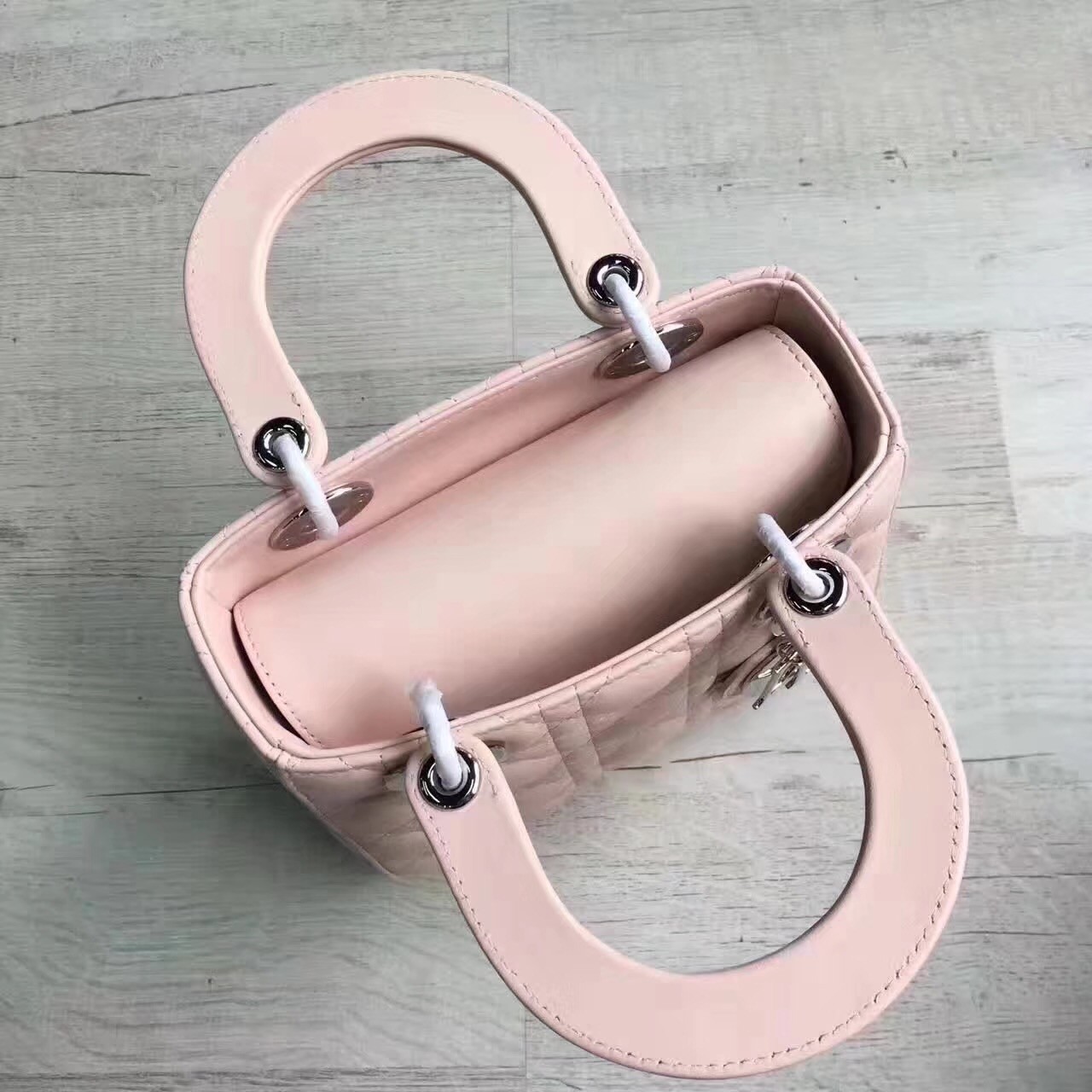 D*or my lady D*or bag in pink lambskin