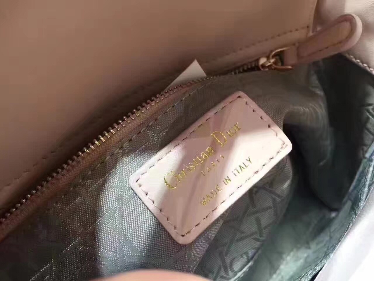 D*or my lady D*or bag in pink lambskin