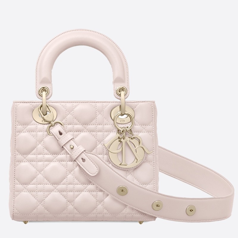 D*or my lady D*or bag in pink lambskin